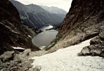 Czarny Staw pod Rysami, w dole Morskie Oko. Fot. Peter Fudakowski (Londyn - Kocielisko)