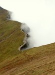 "Taniec mgie". W drodze na Starorobociaski od Przeczy Iwaniackiej, Tatry Zachodnie  20 wrzenia 2009. Fot. Szymon Biaas