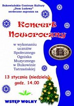 Koncert  Noworoczny w Bukowinie Tatrzaskiej